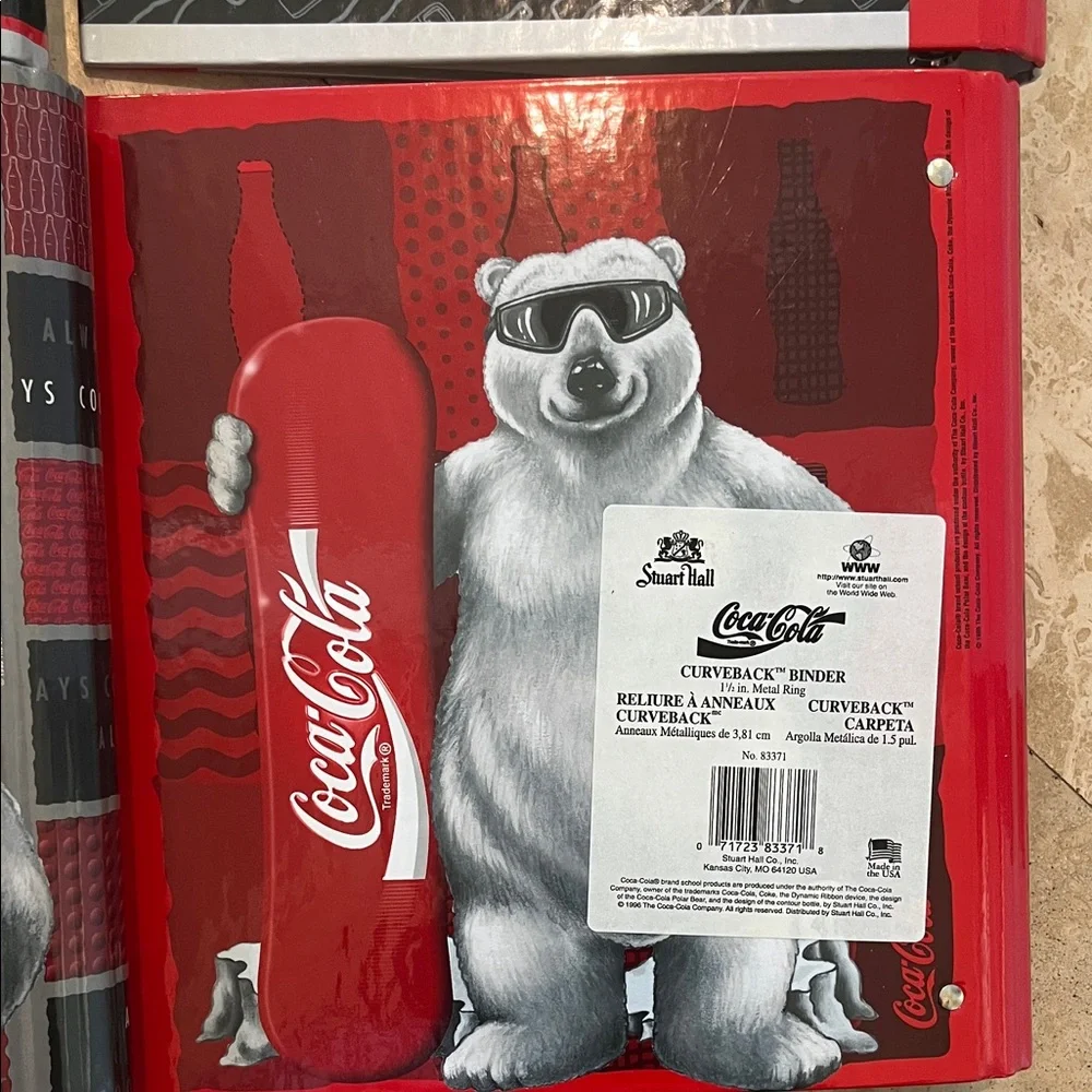 Coca-Cola Polar Bear Binder Collection - Set of 4 from 1990s